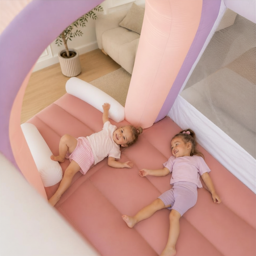 Pastel Rainbow Jumping Castle