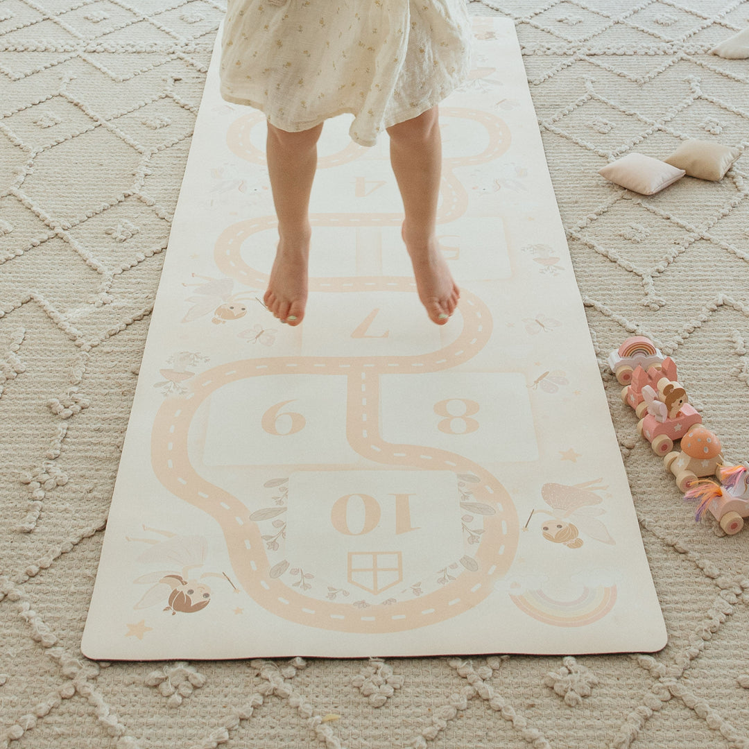 Fairy Garden Hopscotch Play Mat + Bean Bags