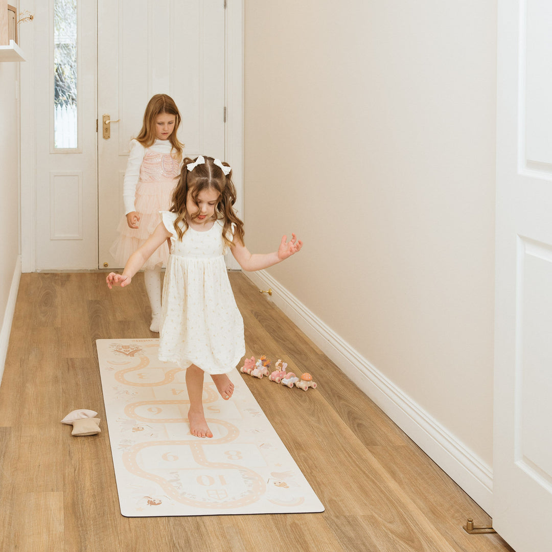 Fairy Garden Hopscotch Play Mat + Bean Bags