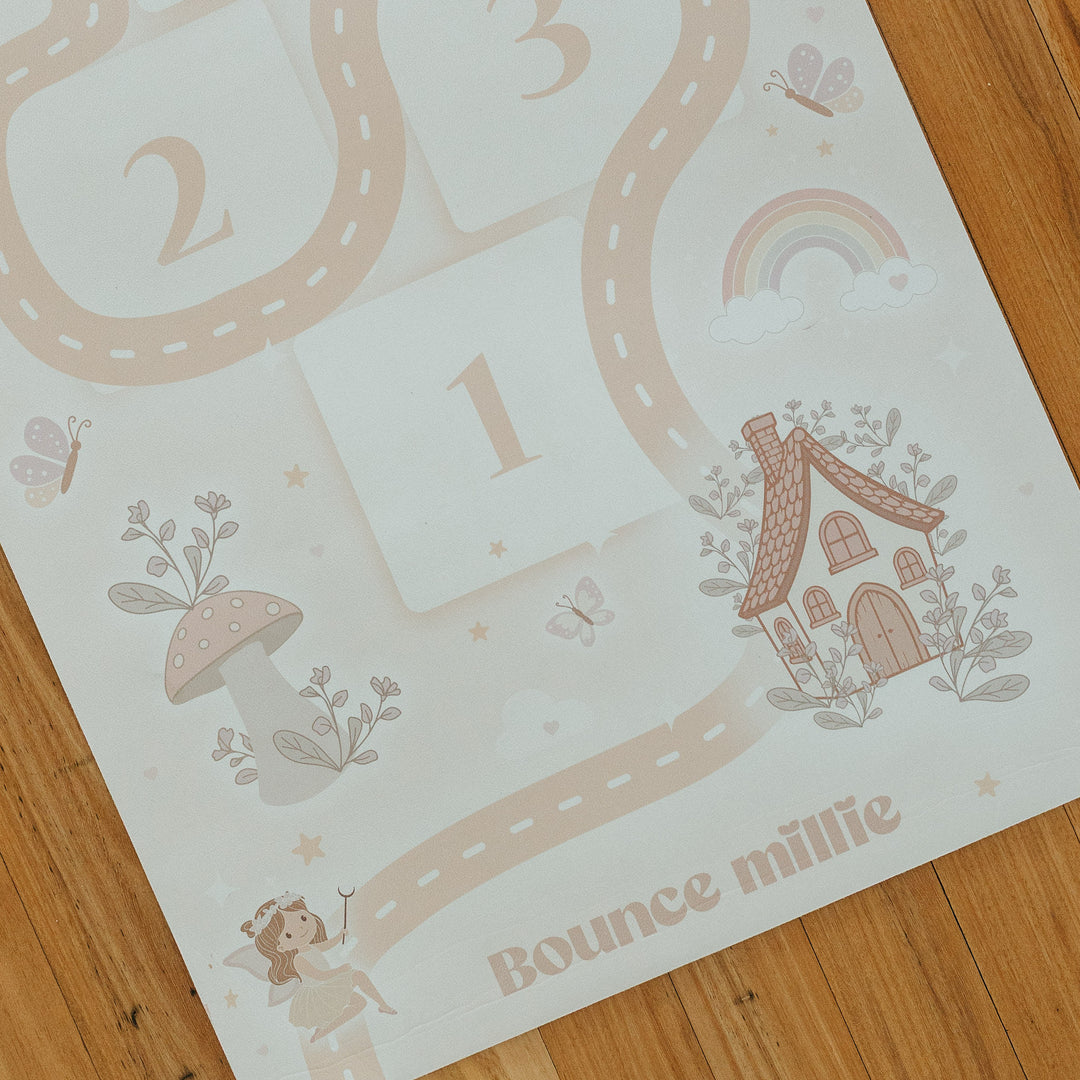 Fairy Garden Hopscotch Play Mat + Bean Bags