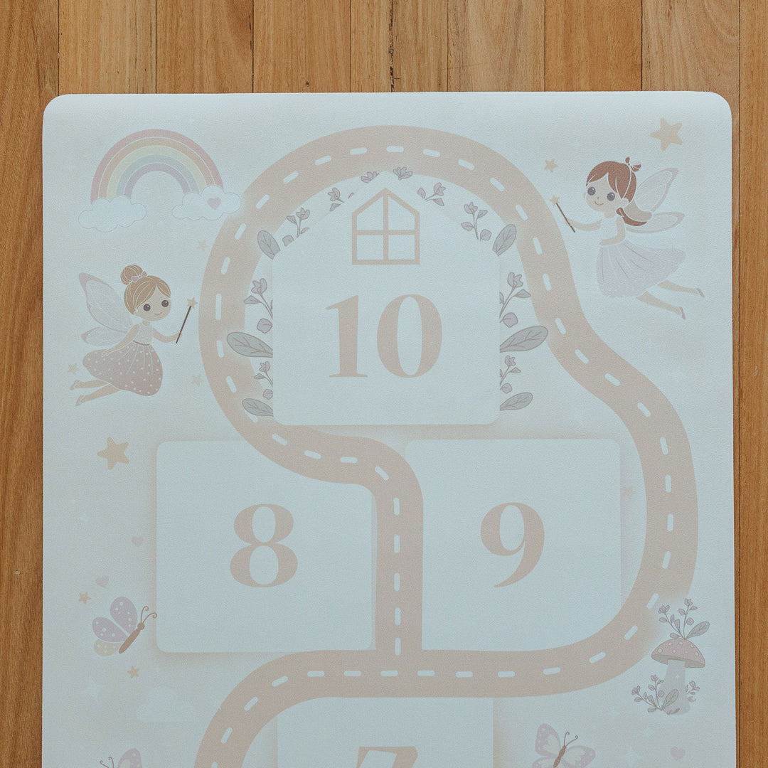 Fairy Garden Hopscotch Play Mat + Bean Bags