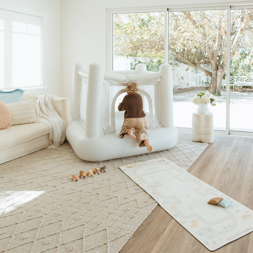 Dinosaur Construction Hopscotch Play Mat + Bean Bags