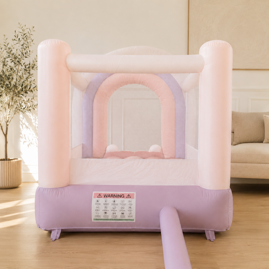 Pastel Rainbow Jumping Castle